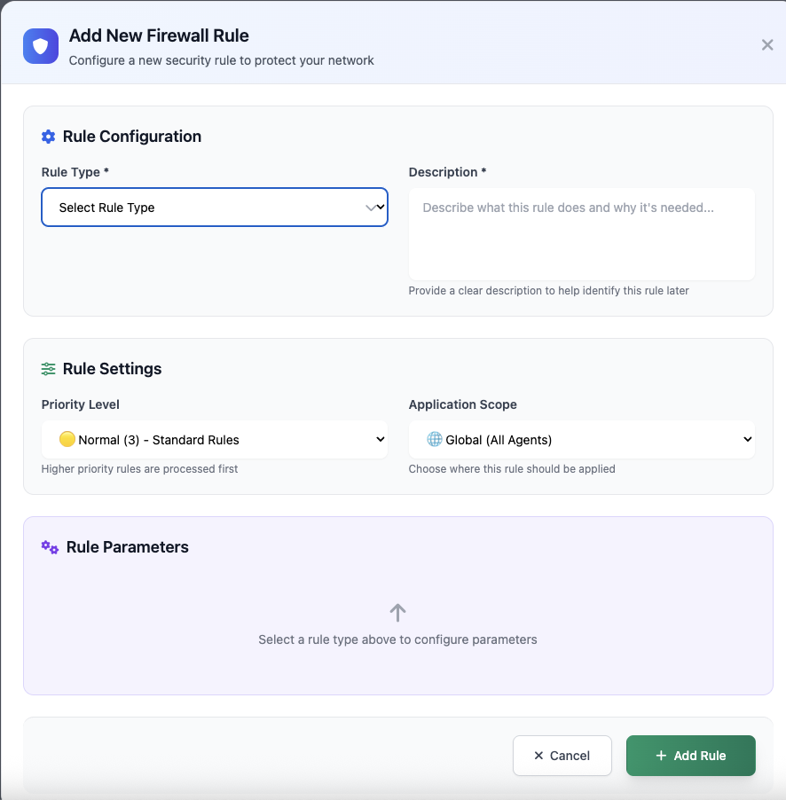 Add New Firewall Rule