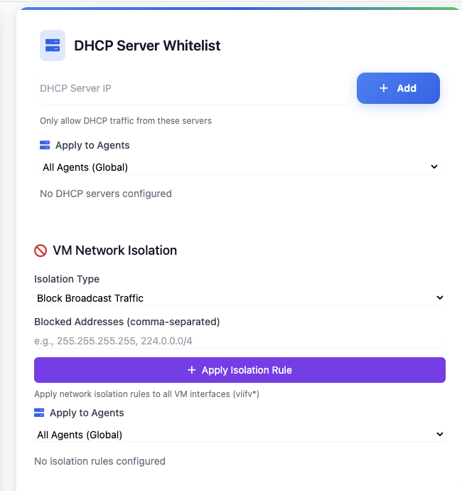 Network Isolation - DHCP