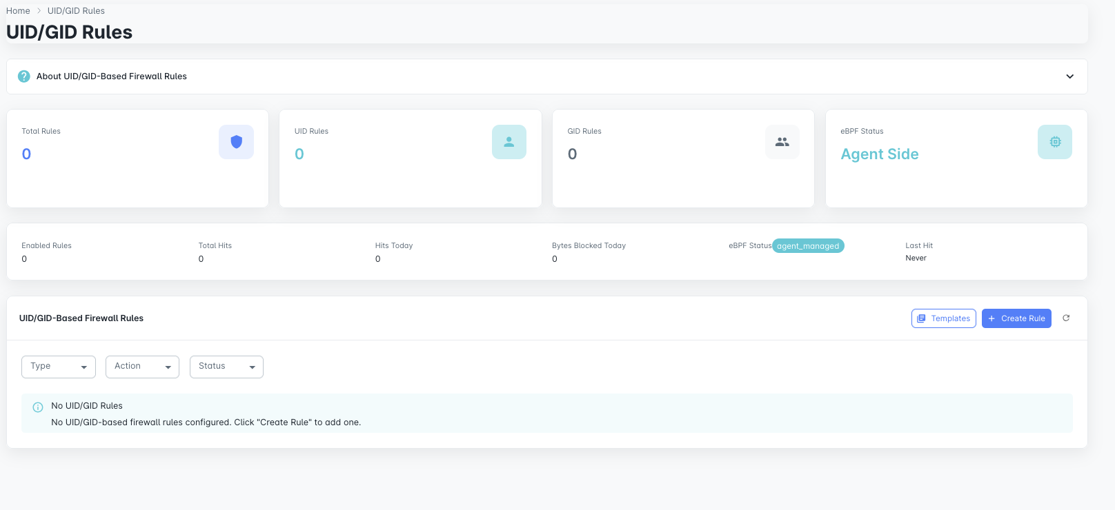 Firewall UID GID Rules