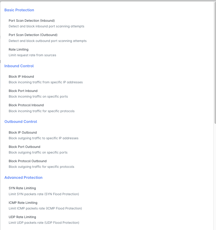 Firwall Standard Rules1